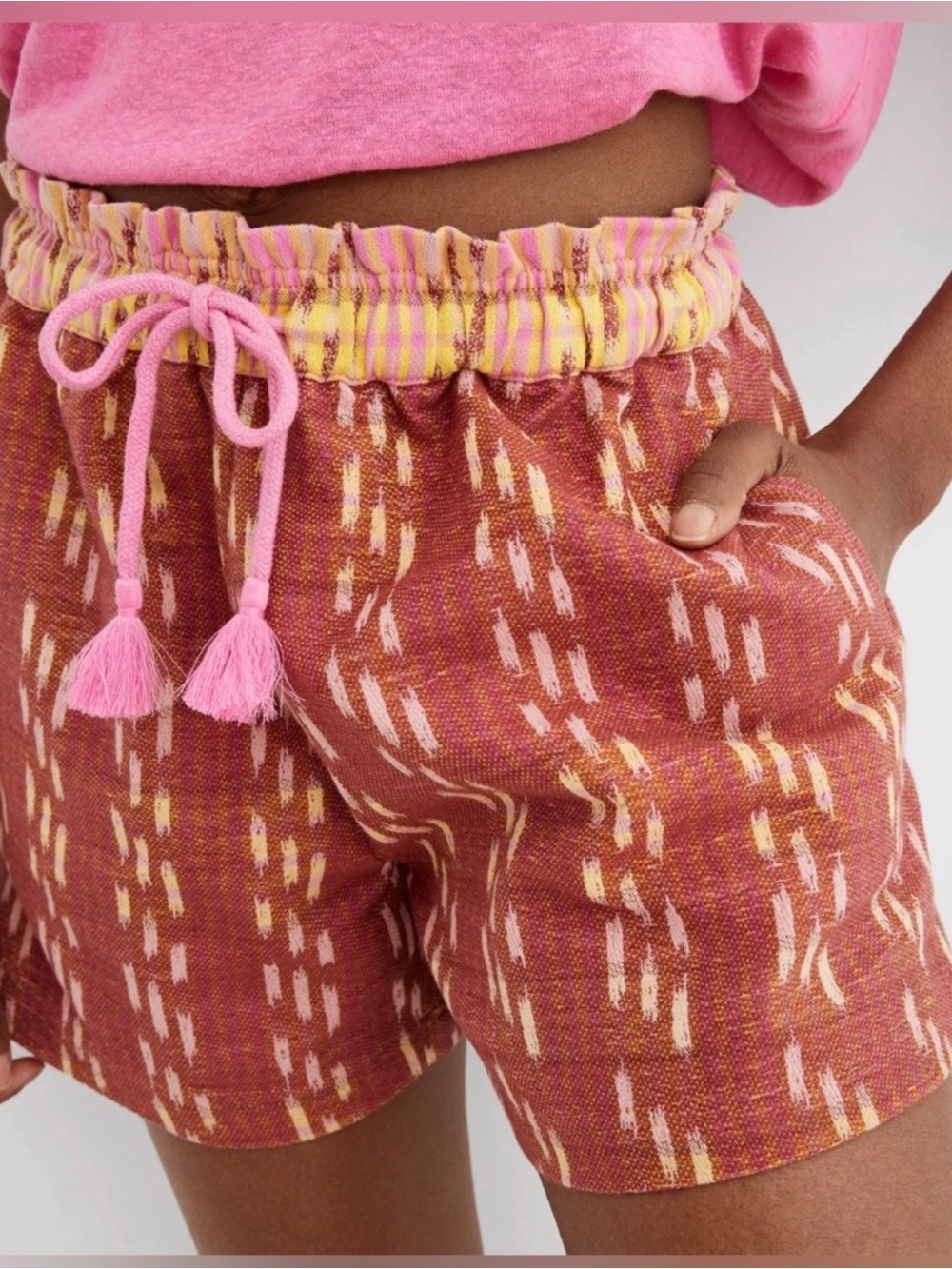 Aerie Jacquard High‎ Waisted Shorts Size XXLarge - Picture 3 of 11